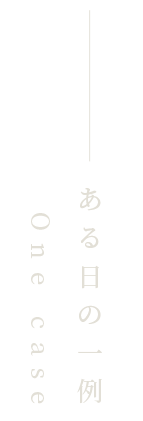 ある日の一例