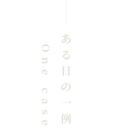 ある日の一例